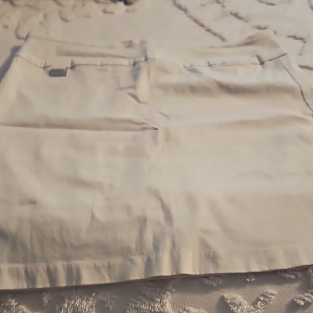 Cream Mini Skirt - Clean Classic Style